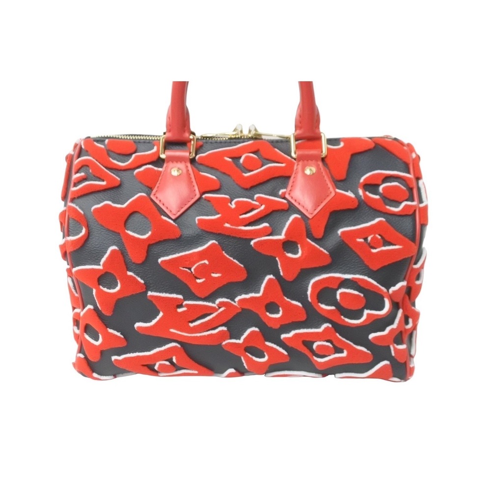 LOUIS VUITTON Urs Fischer handbag Speedy Bandouliere red - Picture 2 of 8